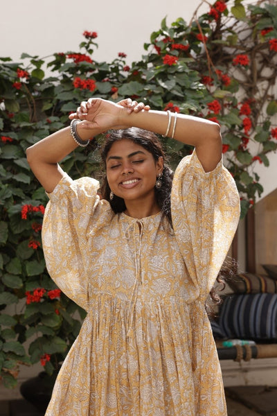 Kyra Midi Dress ~ Cumin