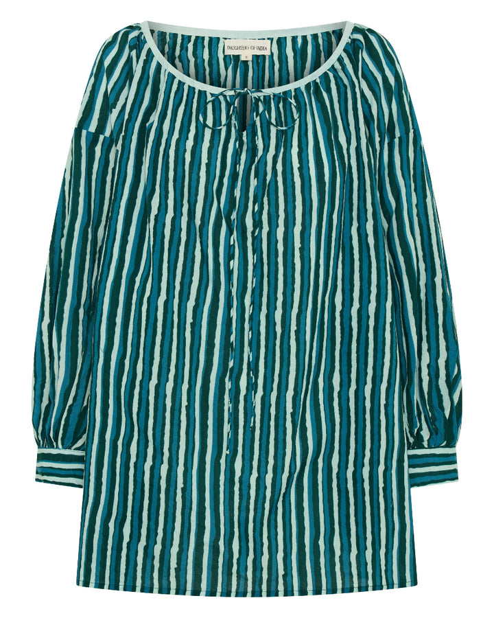 Ria Mini Dress ~ Cyan Candy