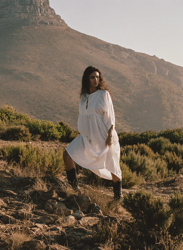 Kyra Midi Dress ~ Tangerine