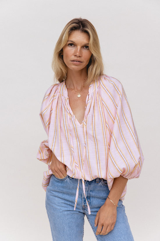 Poet Blouse ~ Pink Sorbet