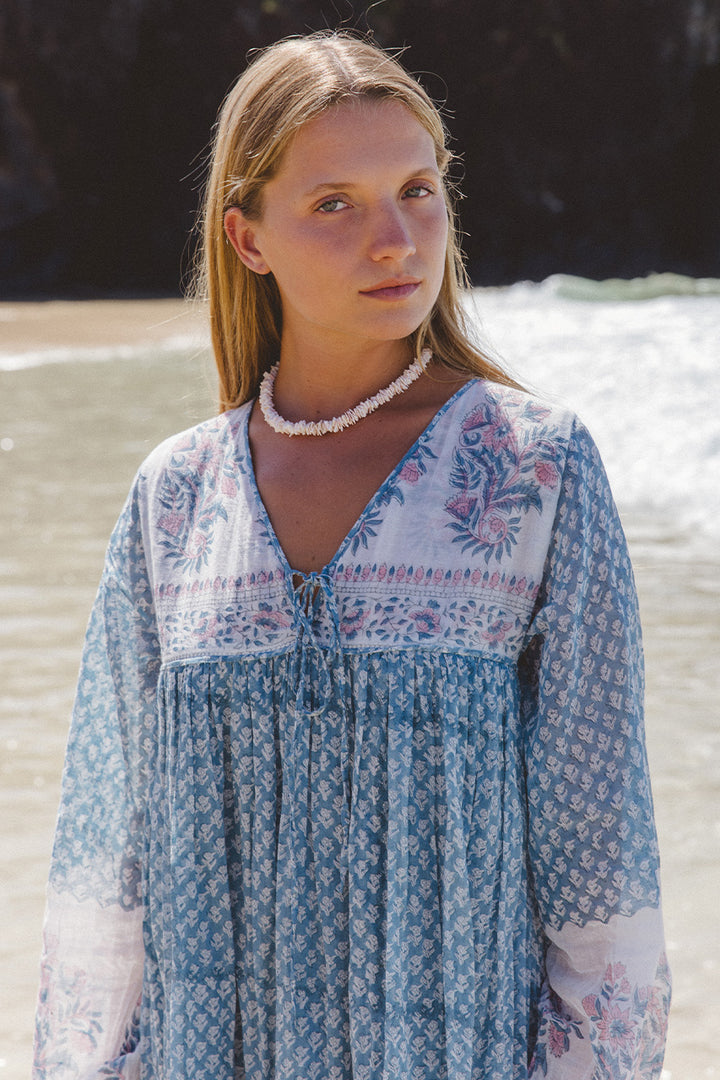 Rooh Mini Dress ~ Heritage Blue