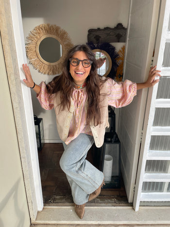 Poet Blouse ~ Pink Sorbet