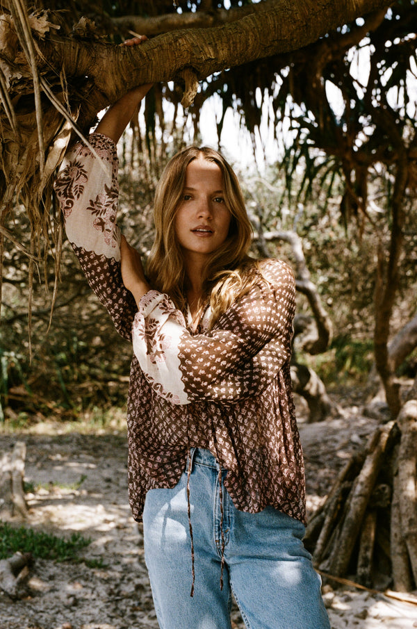 Rooh Blouse ~ Cacao